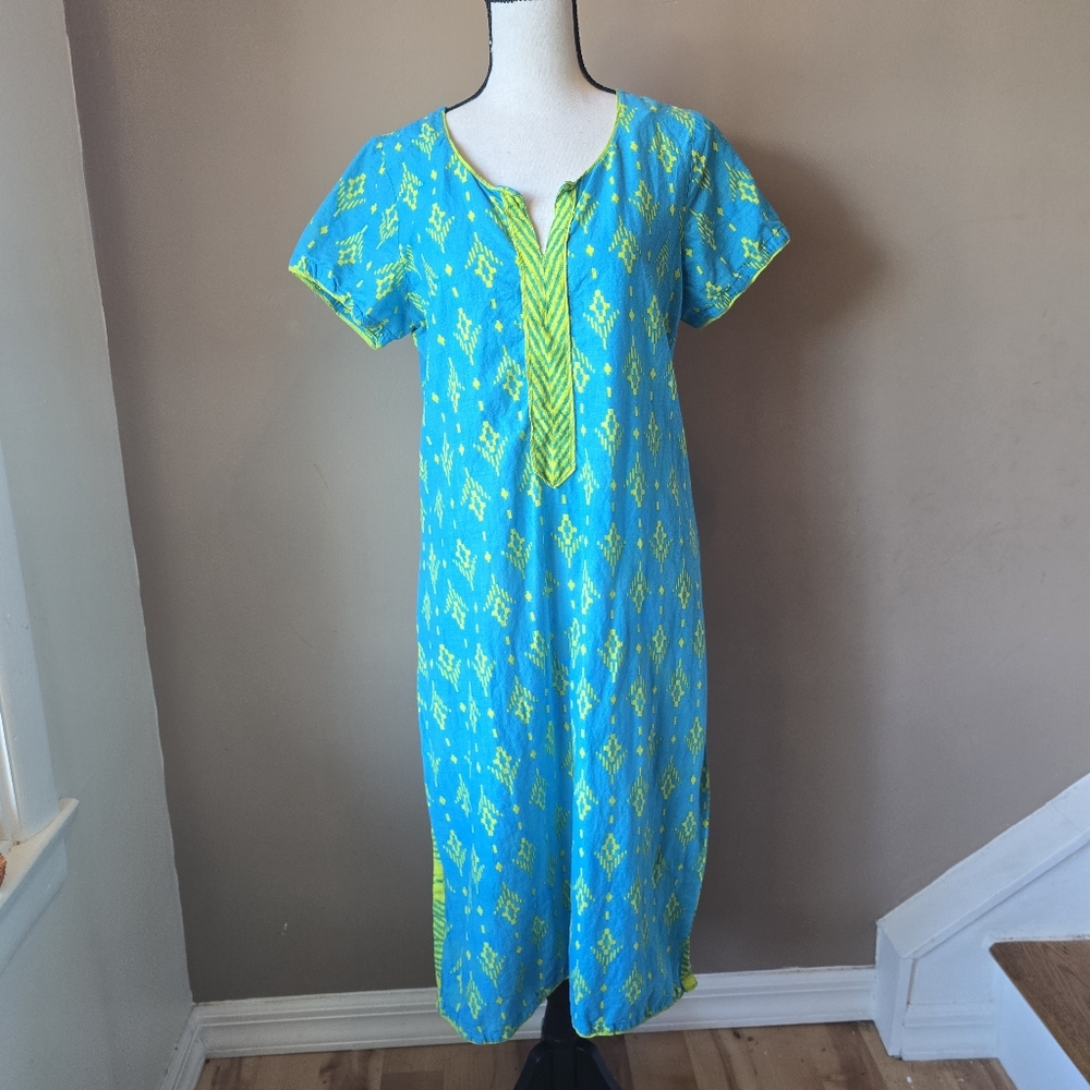 Rangriti Blue & Green Printed Kurta Size 38